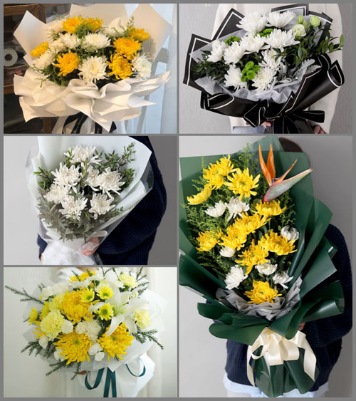 贵州安顺平坝区马场镇普贡村白事花束代送
